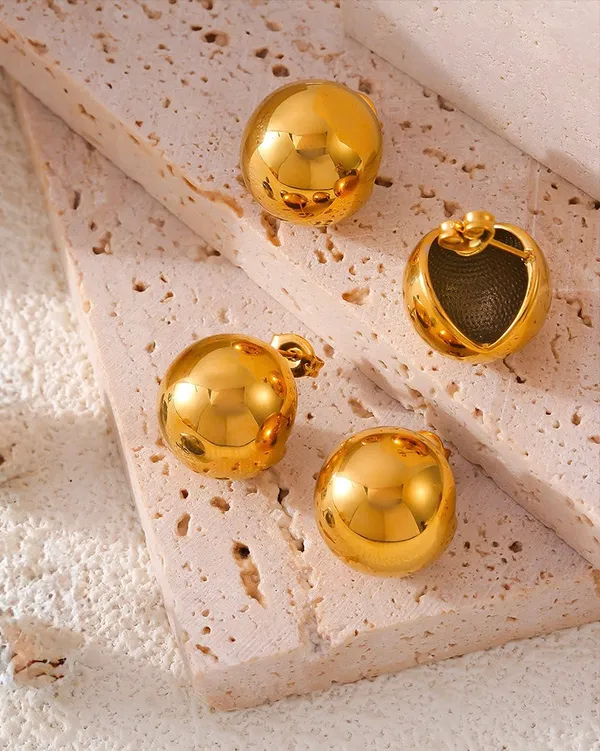 Gold_Ball_Stud_Earrings_For_Women